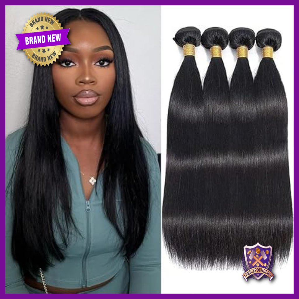 Brazilian Straight Human Hair Extensions 14-20 Inch 400g Bundle Sew In